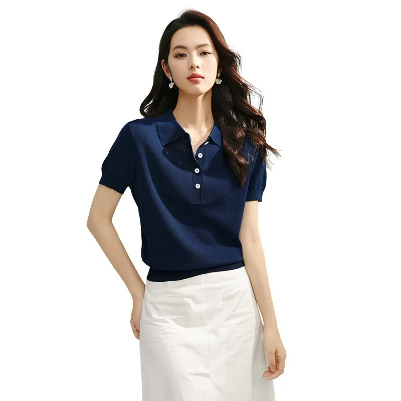 Late White Knitwear Women's Royal Blue-2