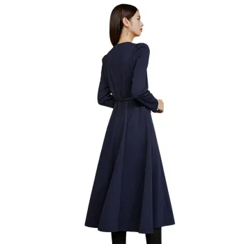 Late White Long Sleeved Dresses Women's