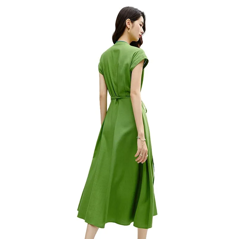 Late White Sleeveless Dress Women's-3