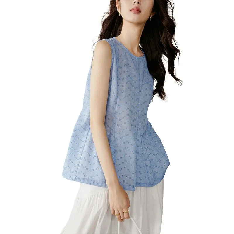Late White Shirts Women's Blue-3