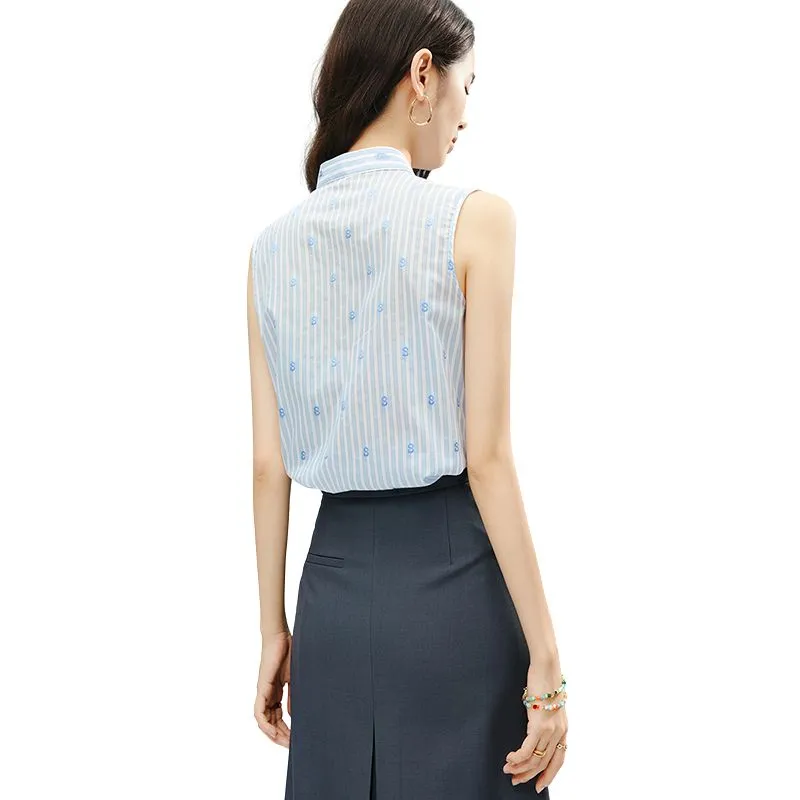 Late White Shirts Women's Light Blue-3