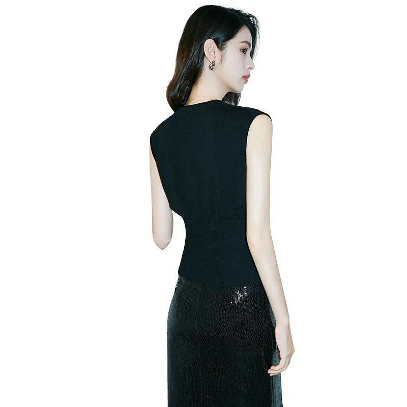 Late White Knitwear Women's Black-3