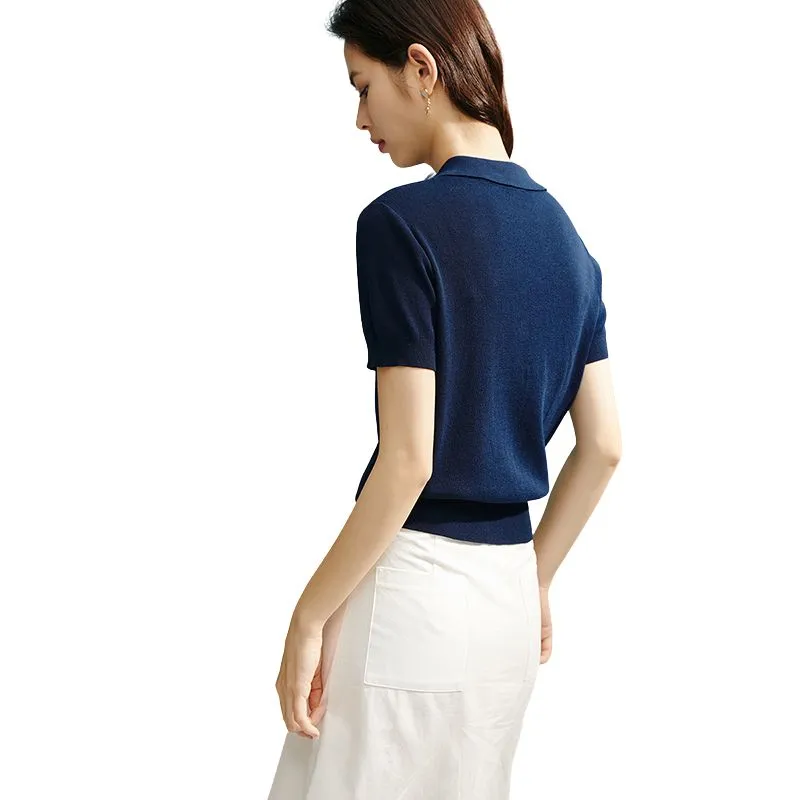 Late White Knitwear Women's Royal Blue-3