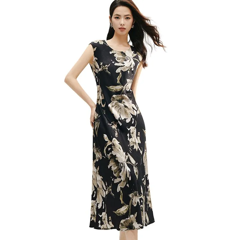 Late White Sleeveless Dress Women's-2