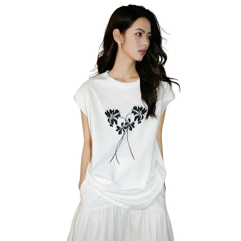 Late White T Shirt Women's Dark Gray-6