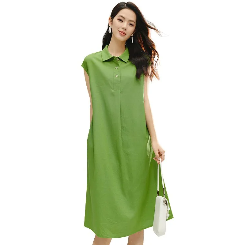 Late White Short Sleeved Dress Women's-2