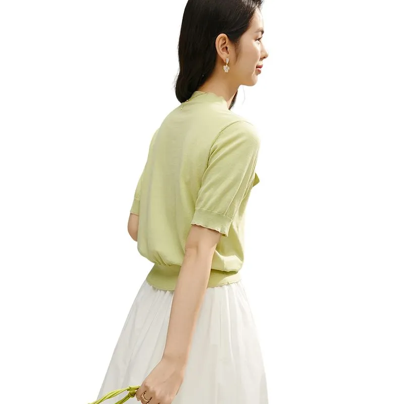 Late White Knitwear Women's Green-3