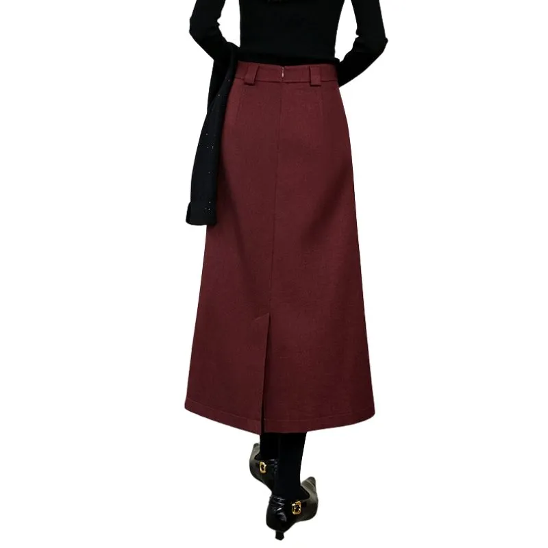 Late White Skirt Women's Ancora Red-1