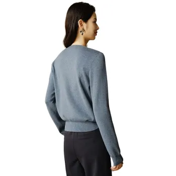Late White Knitwear Women's Gray Blue
