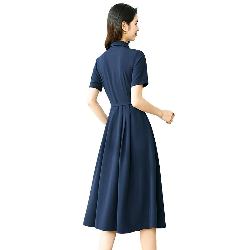 Late White Short Sleeved Dress Women's-3