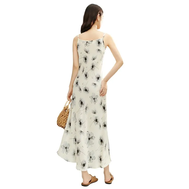 Late White Slip Dress Women's Multicolor-3