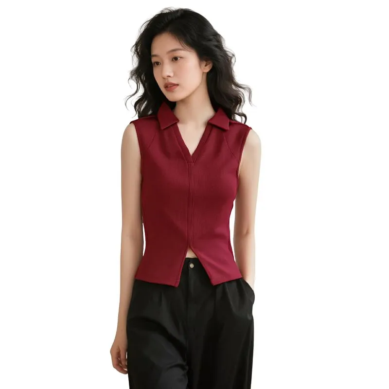 Late White T Shirts Women's Red-2