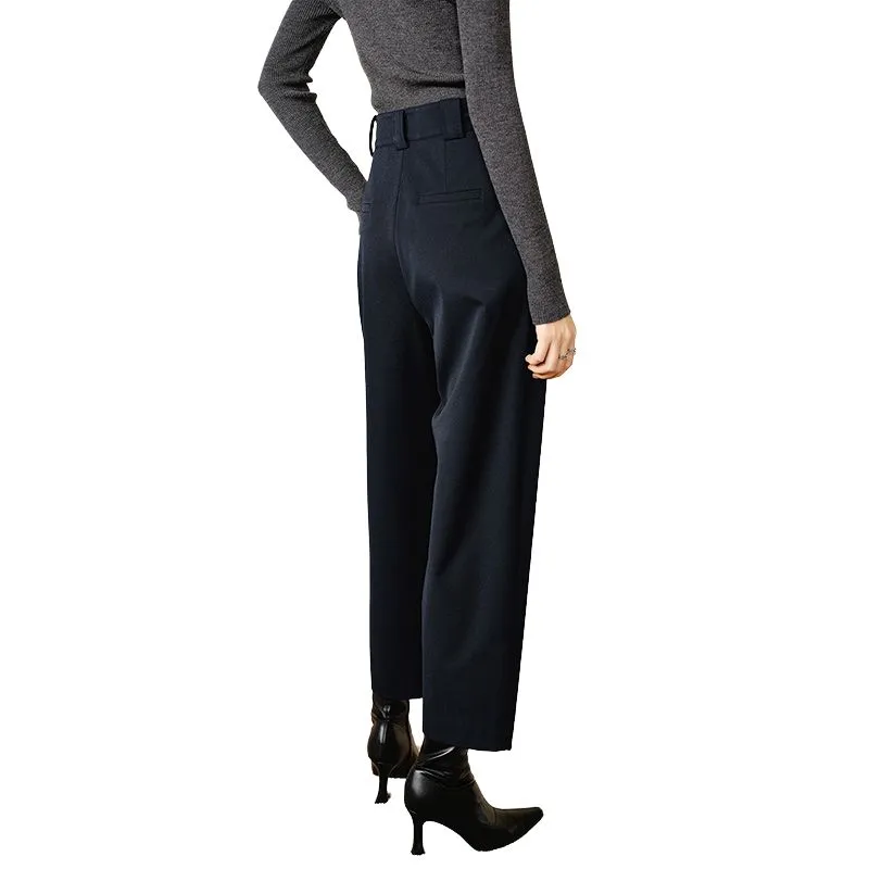 Late White Casual Pants Women's Dark Gray-5