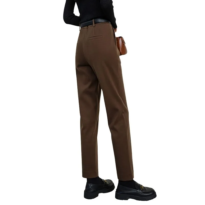 Late White Casual Pants Women's-1