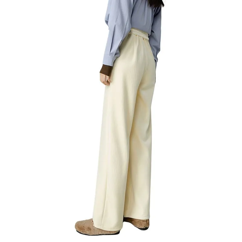 Late White Casual Pants Women's-1