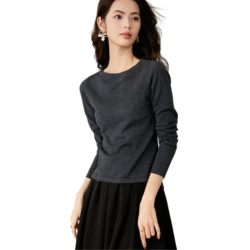 Late White Knitwear Women's Dark Gray-2