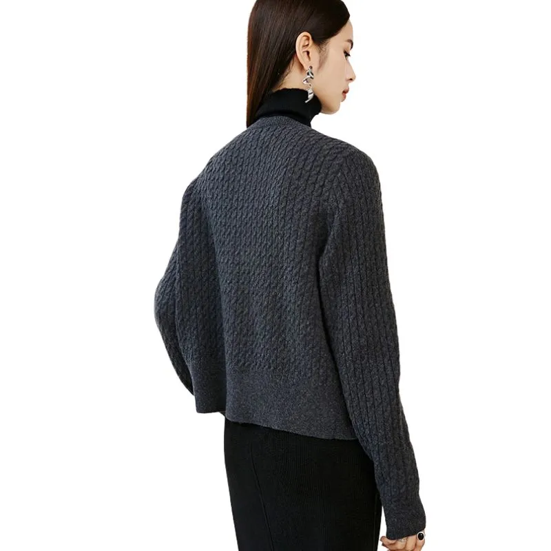 Late White Knitwear Women's Dark Gray-0