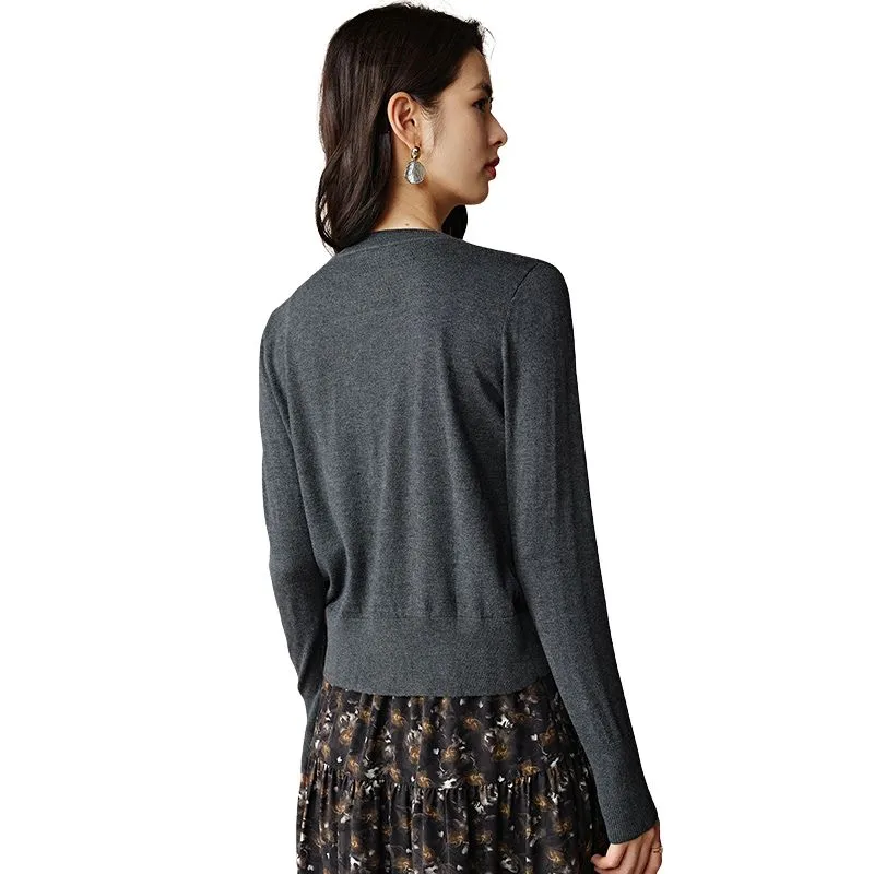 Late White Knitwear Women's Dark Gray-1