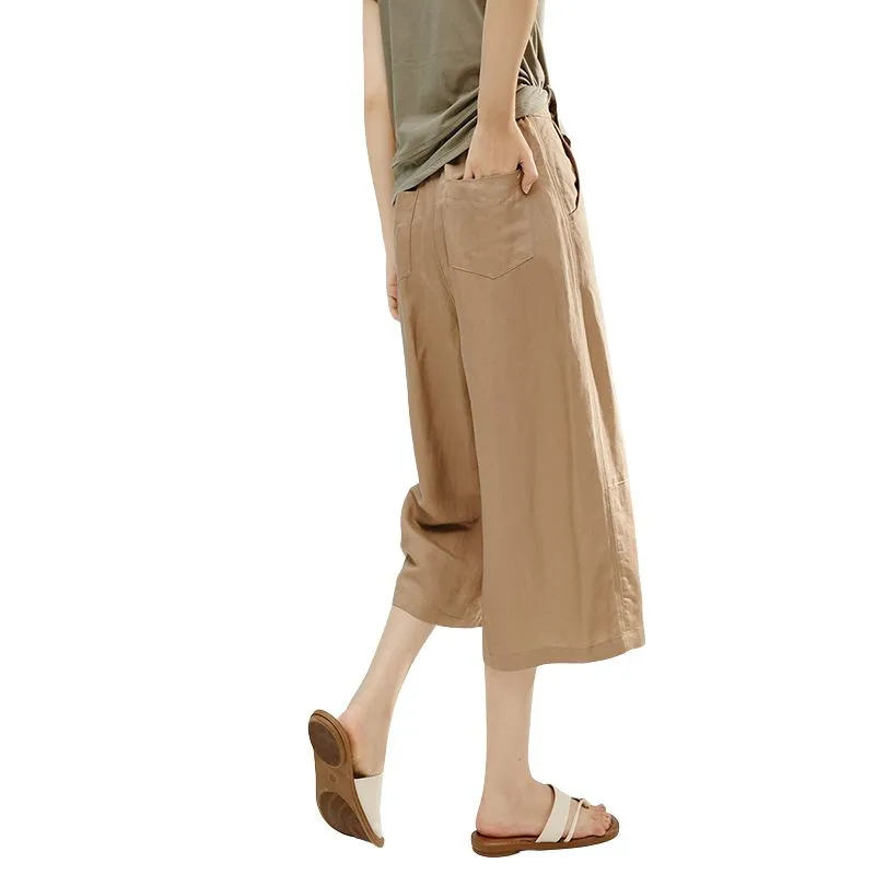 Late White Casual Pants Women's Light Coffee-3