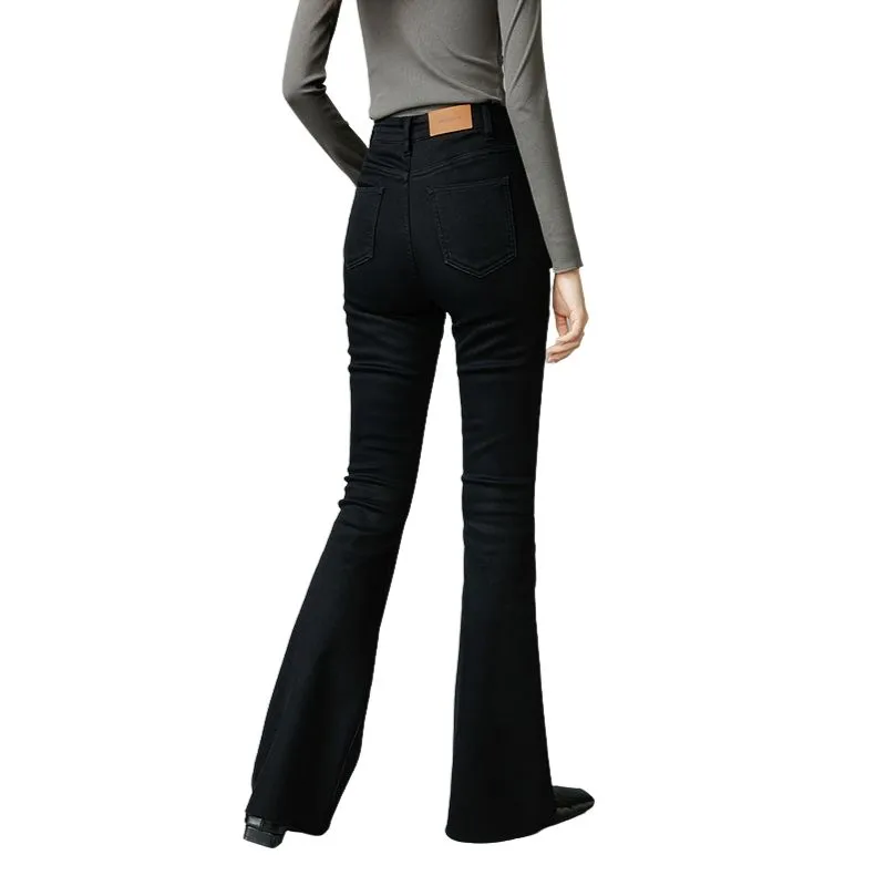Late White Jeans Women's Black-1