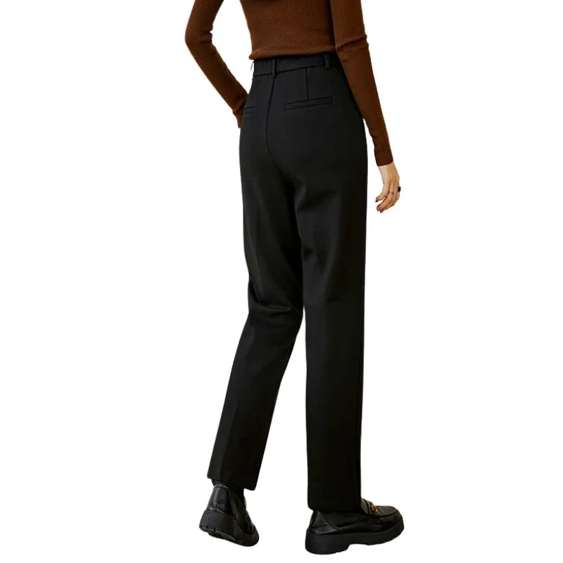 Late White Casual Pants Women's Dark Blue-1