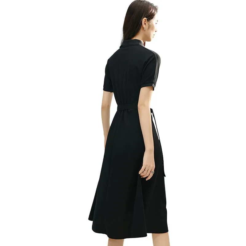 Late White Short Sleeved Dress Women's-3