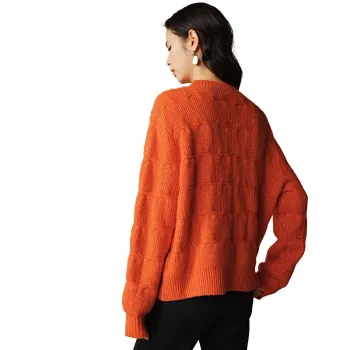 Late White Knitwear Women's Orange