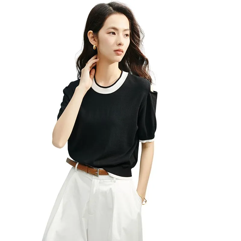 Late White Knitwear Women's Black-2