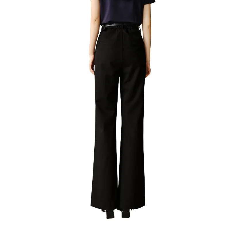 Late White Casual Pants Women's Morandi Gray-5