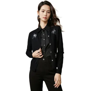 Late White Knitwear Women's Black