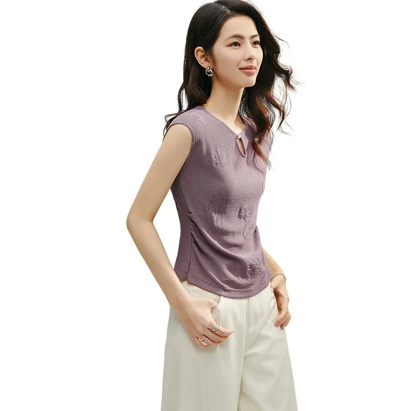 Late White Knitwear Women's Purple-2