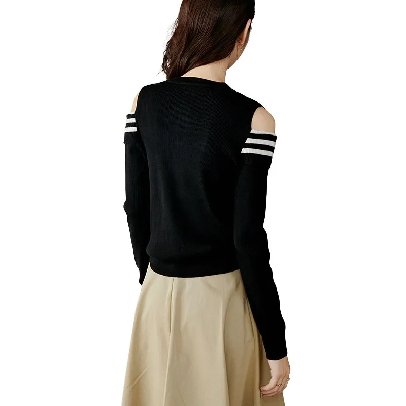 Late White Knitwear Women's Black-3