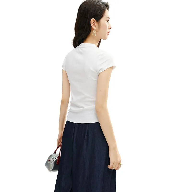 Late White T Shirts Women's White-3