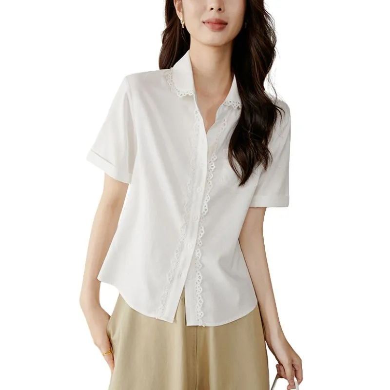 Late White Shirts Women's White-3
