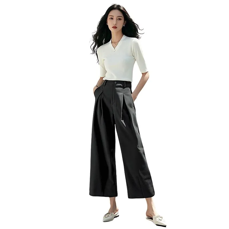 Late White Casual Pants Women's Dark Brown-5