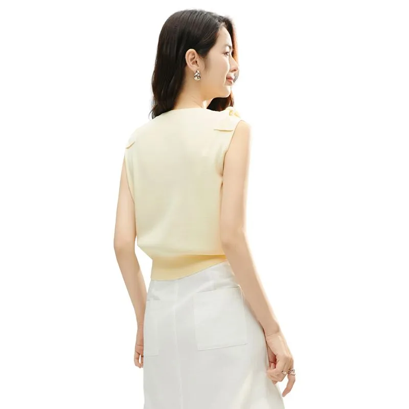 Late White Knitwear Women's Light Yellow-3