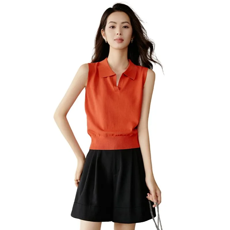 Late White Knitwear Women's Orange-2