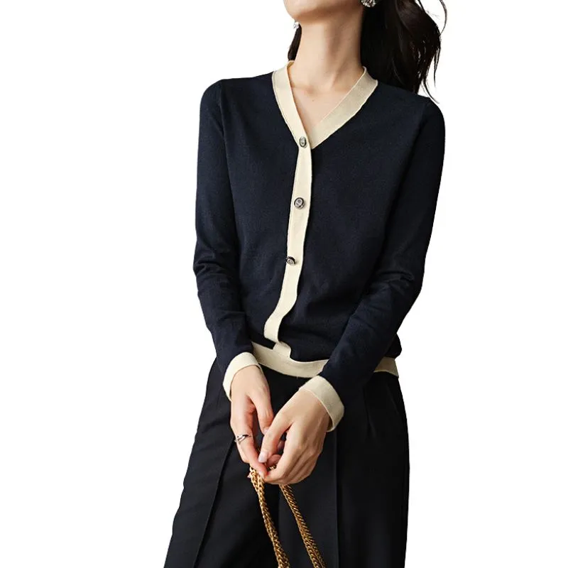 Late White Knitwear Women's Dark Blue-1