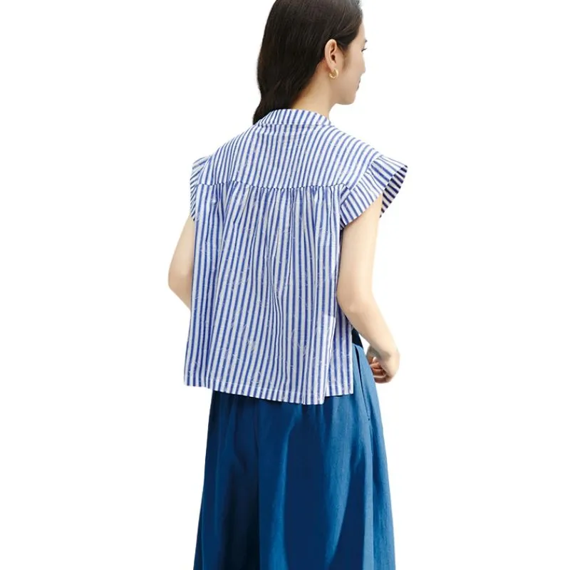 Late White Shirt Women's Stripes-3