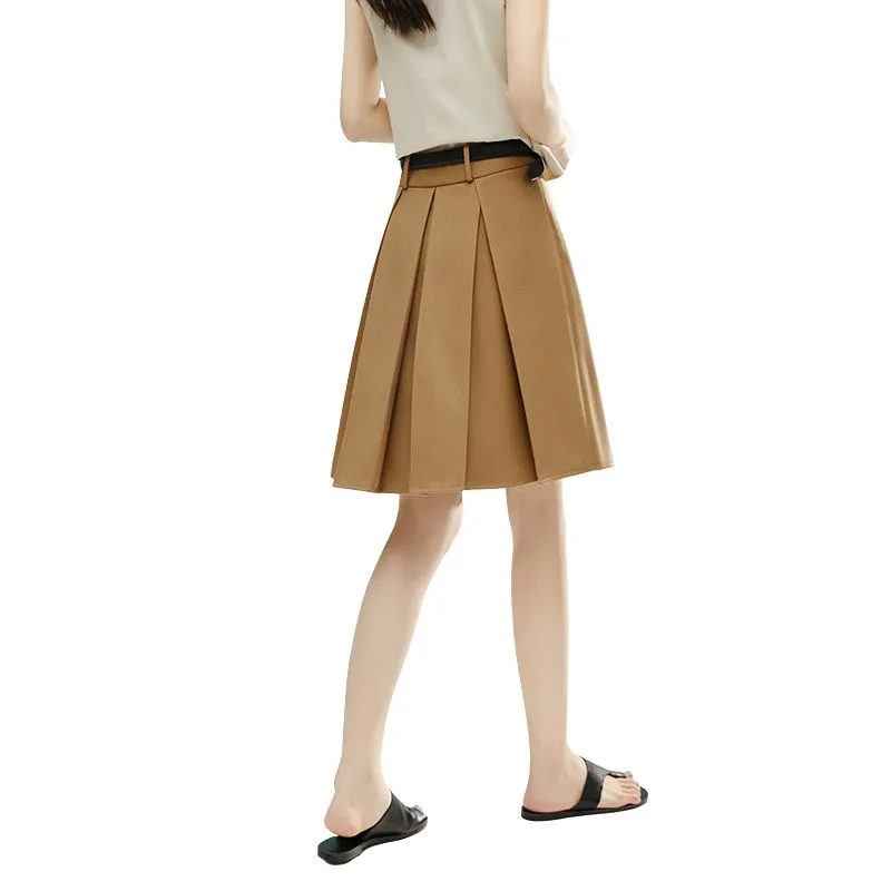Late White Casual Short Skirts Women's-3