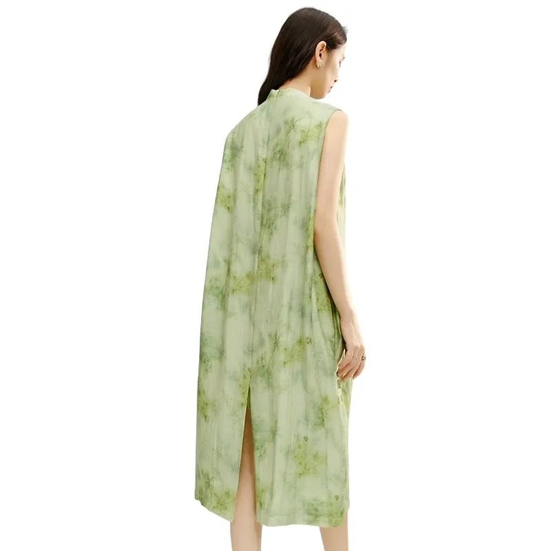 Late White Sleeveless Dress Women's-3
