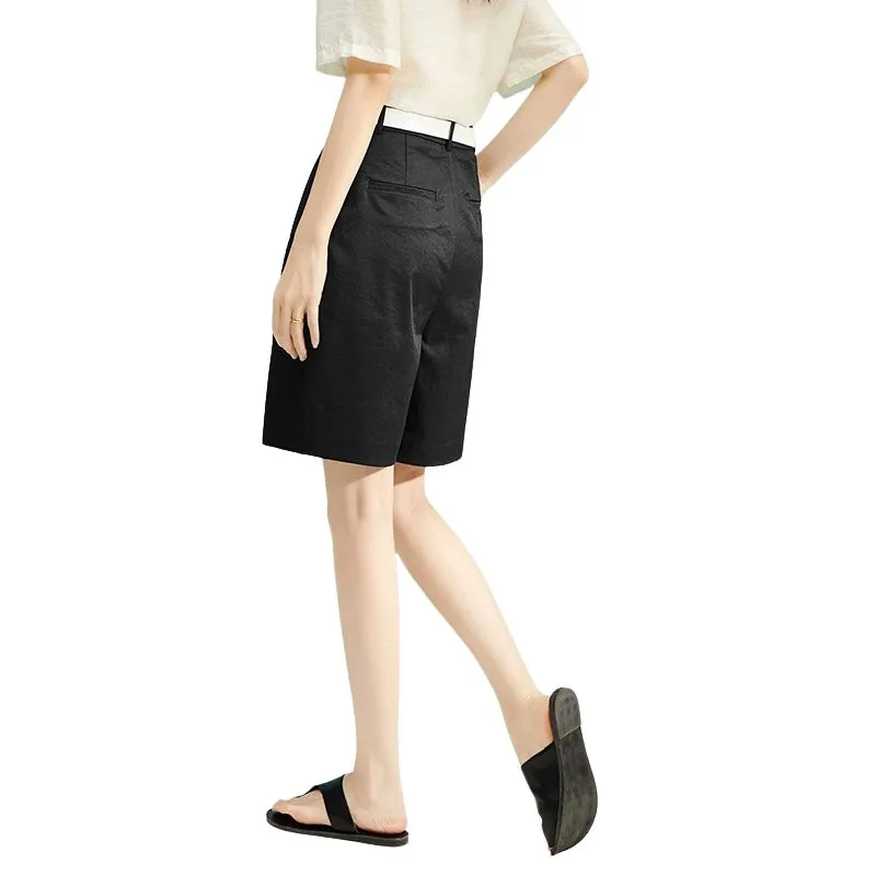 Late White Casual Shorts Women's-7