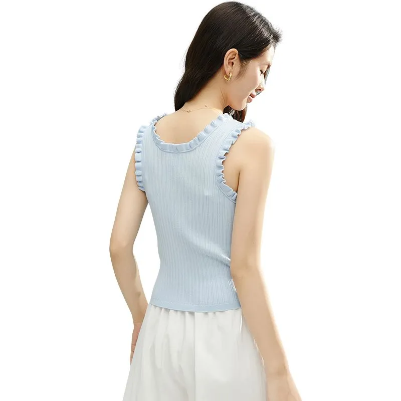 Late White Knitwear Women's Light Blue-3