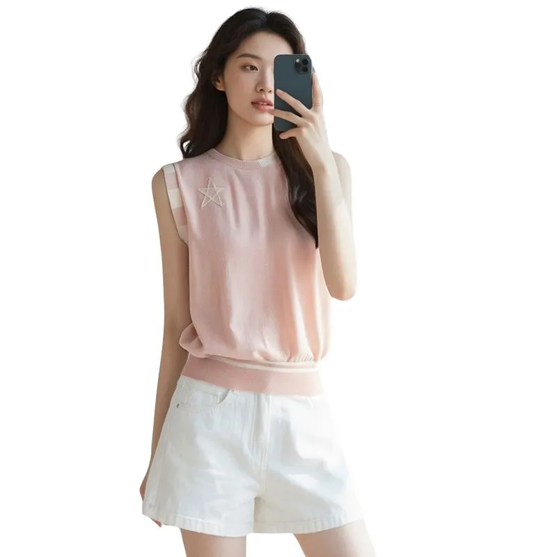 Late White Knitwear Women's Light Pink-2