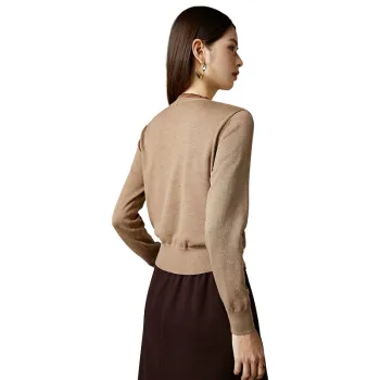 Late White Knitwear Women's Coffee