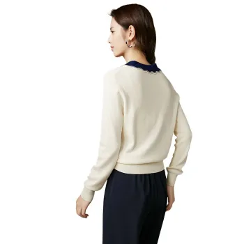 Late White Knitwear Women's Beige Apricot