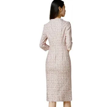 Late White Long Sleeved Dresses Women's Multicolor
