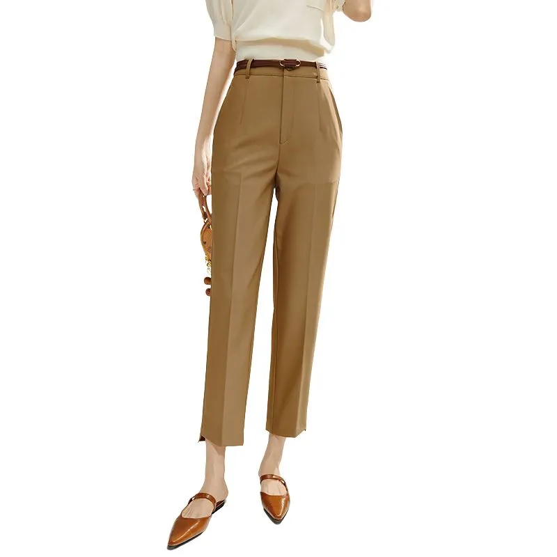 Late White Casual Pants Women's-7