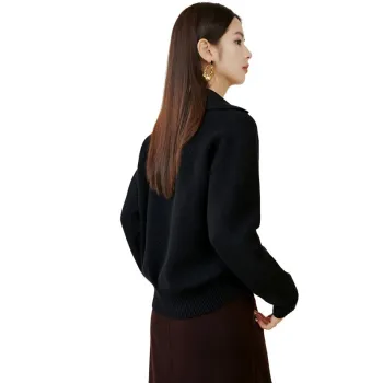 Late White Knitwear Women's Black