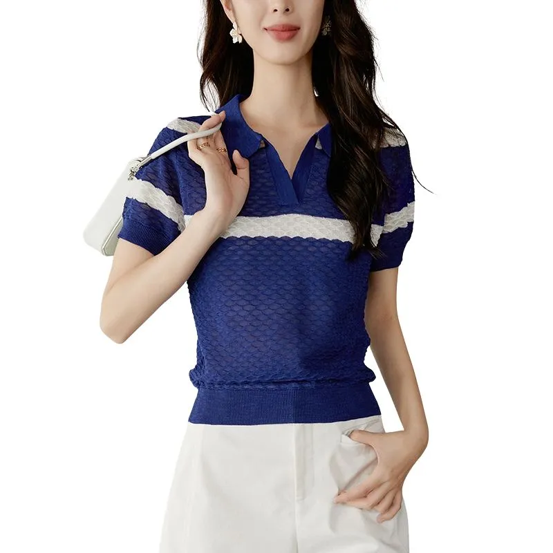 Late White Knitwear Women's Blue-2